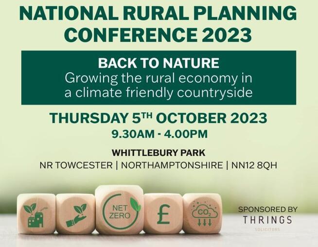 A leaflet for the National Rural Planning Conference 2023
